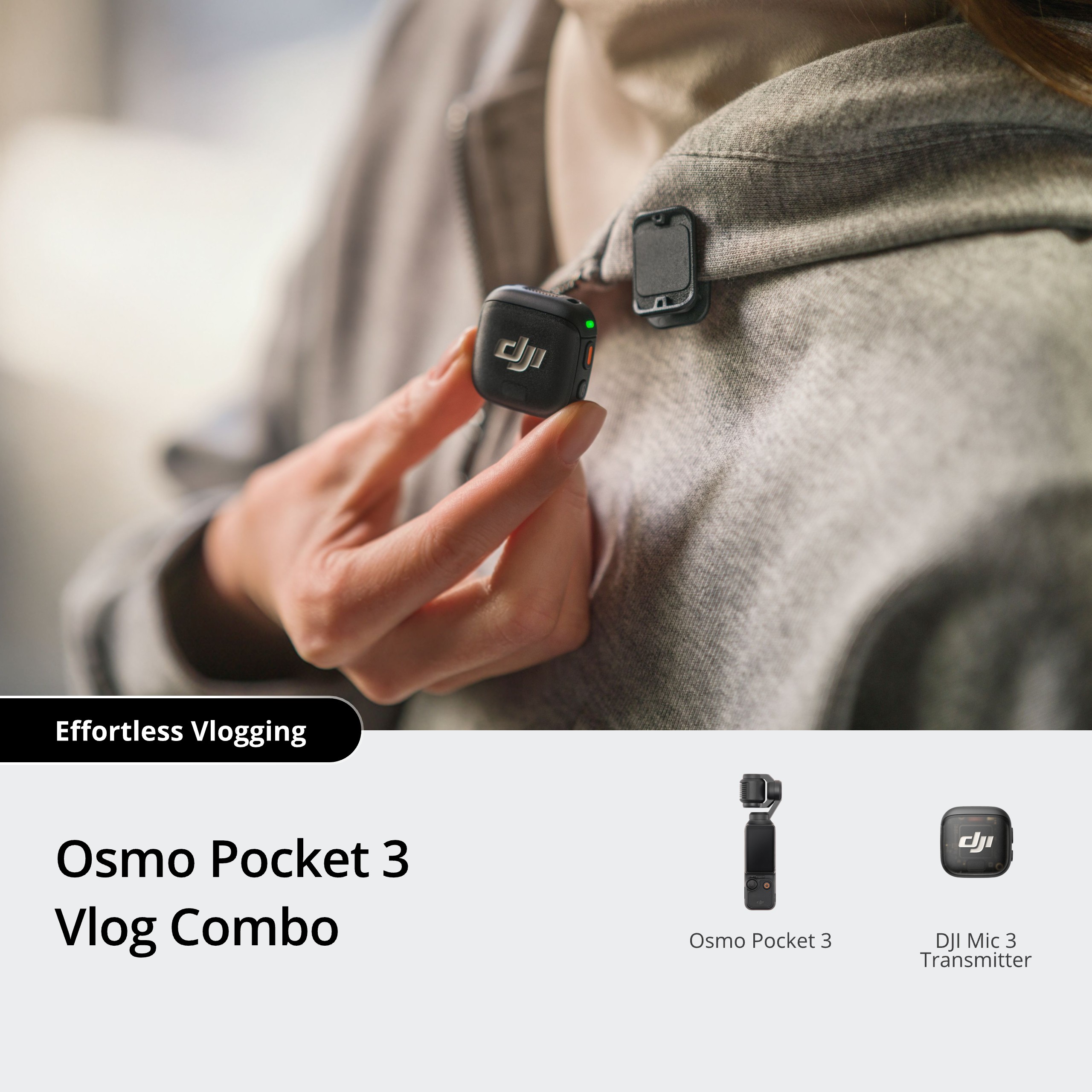 Osmo Pocket 3 Vlog Combo (DJI Mic 3 Transmitter)