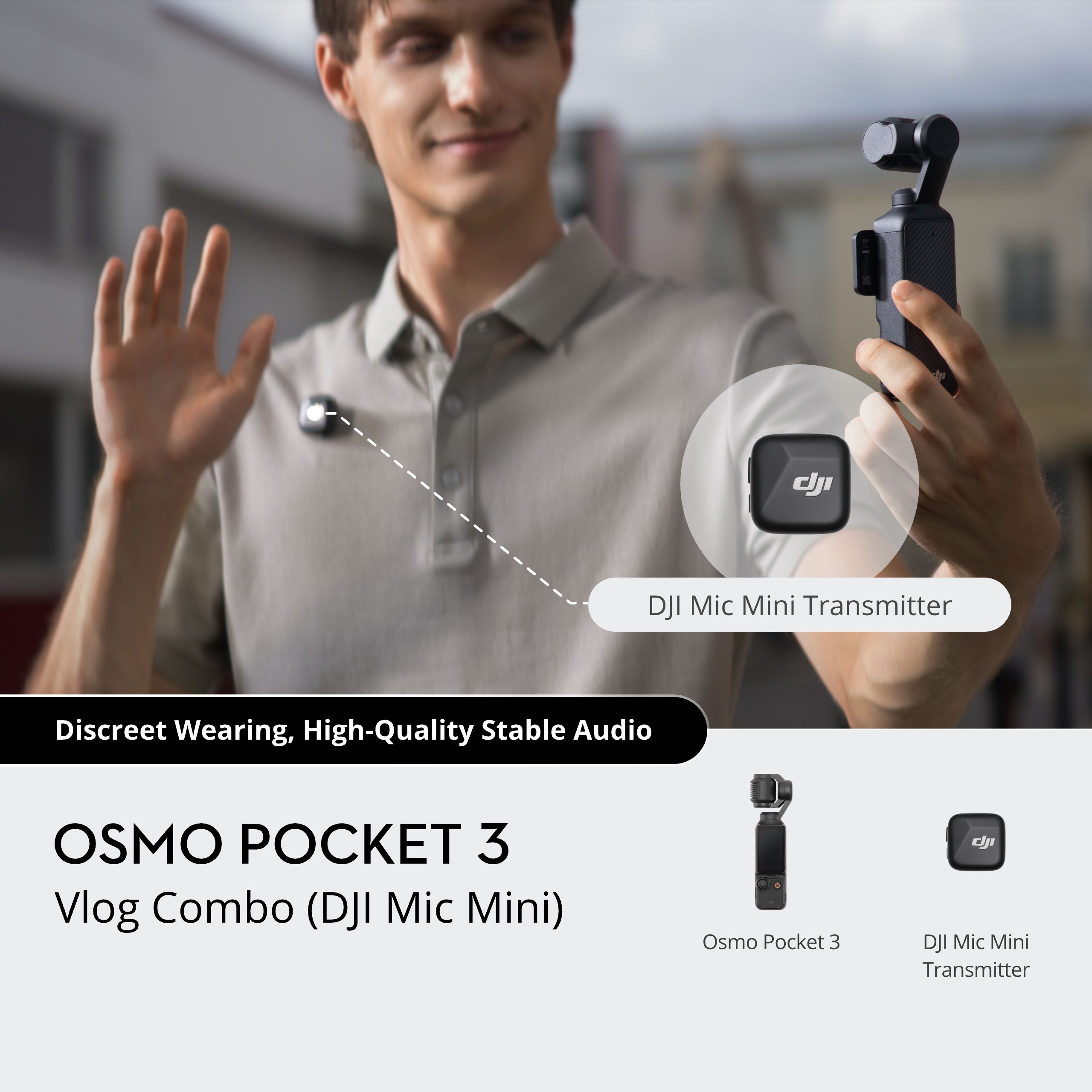 Osmo Pocket 3 Vlog Combo (DJI Mic Mini Transmitter Infinity Black)